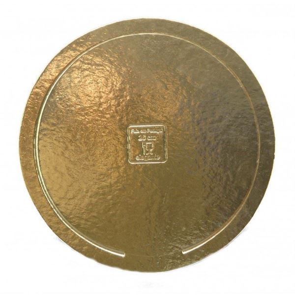 Prato Duro Cartão Ouro 34cm