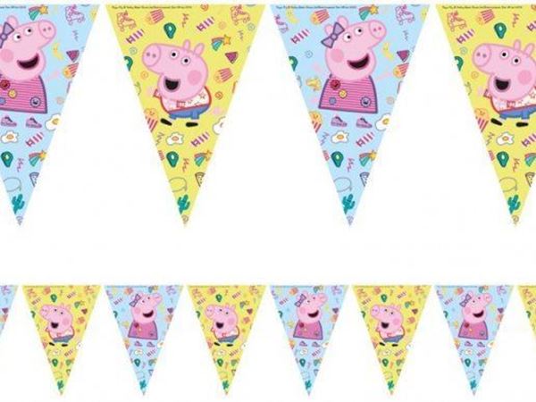 Bandeirinhas Triangulares Peppa Pig