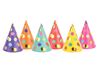 6 Chapéus De Festa Bolinhas Coloridas