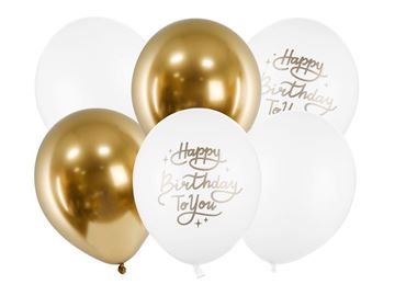Saco 6 Balões Happy Birthday To You Mix