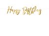 Banner Happy Birthday Ouro