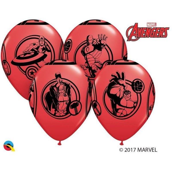 6 Balões Latex Avengers