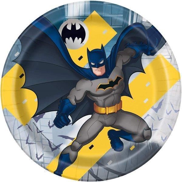 8 Pratos 23cm Batman
