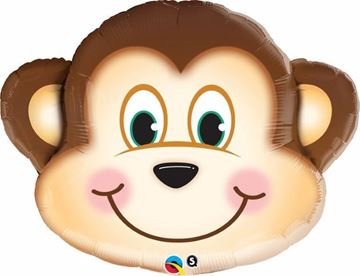 Balão Foil 35" Cabeça Macaco