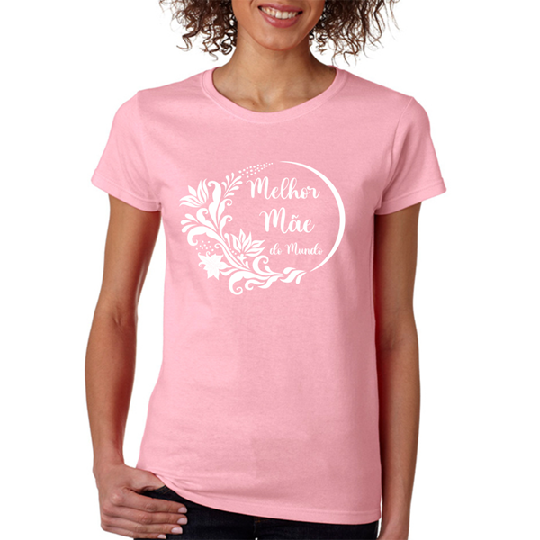 T-shirt Rosa - Mãe - Tamanho Xl
