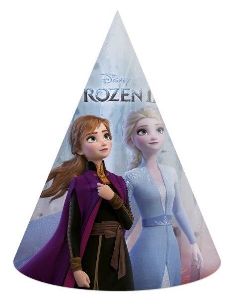 6 Chapéus Cone Frozen 2