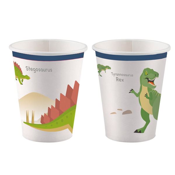 8 Copos Happy Dinossauros