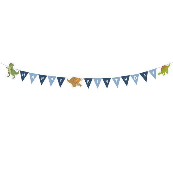Bandeirinha Triangular Happy Dinossauros