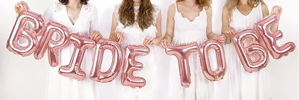 Kit Balões Foil Bride To Be Rose Gold