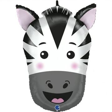 Balão Foil Cabeca Zebra