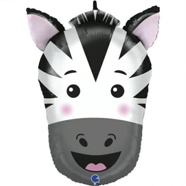 Balão Foil Cabeca Zebra