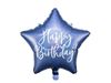 Balão Foil Happy Birthday Azul Navy 40cm