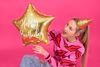 Balão Foil Happy Birthday Ouro 40cm