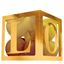 Cubo Love Ouro
