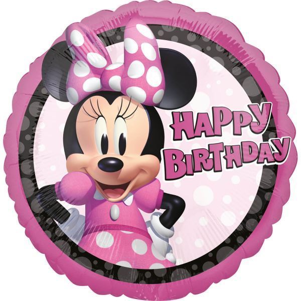 Balão Foil 18" Minnie Forever Happy Birthday
