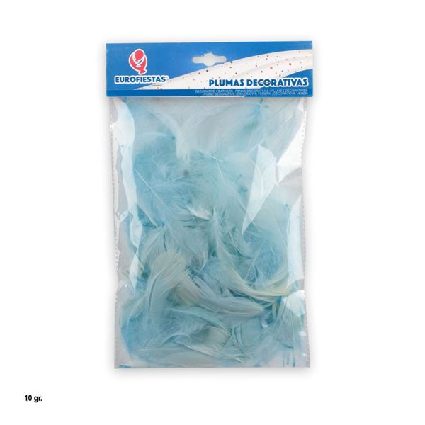 Plumas Decorativas Azul 10gr