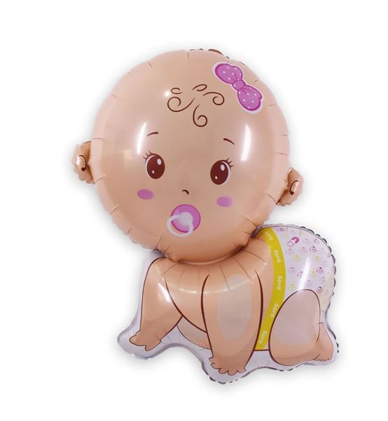 Balão Foil Bebé Rosa 75cm