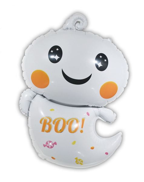 Balão Foil 80cm Fantasma Halloween Boo