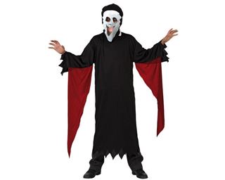Fato Fantasma Assustador 7-9 Anos