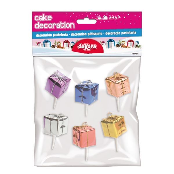 Kit 6 Decorações Natal - Presentes