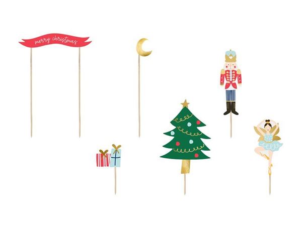 Toppers Natal 6 Peças