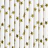 10 Palhinhas Estrelas Douradas