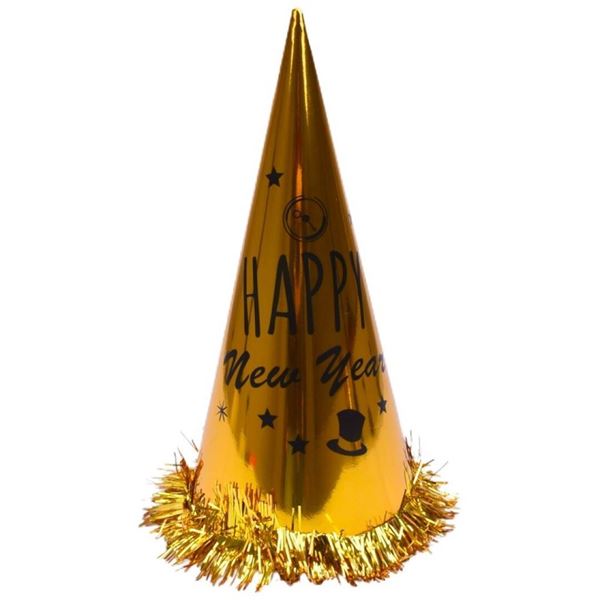 Chapéu Happy New Year Ouro Brilho