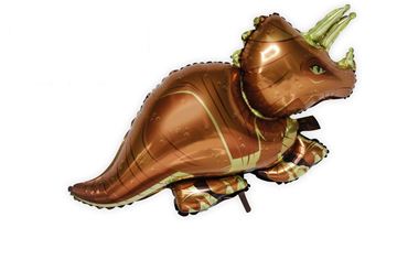 Balão Foil Triceratops Castanho 110cm