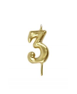 Vela Artesanal Ouro Nº 3