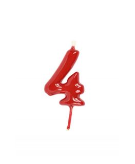 Vela Artesanal Vermelho Nº 4