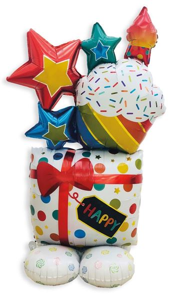 Balão Foil Presente Gigante 114cm
