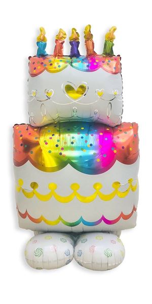 Balão Foil Bolo Gigante 108cm