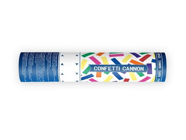 Canhão De Confettis Colorido 20cm