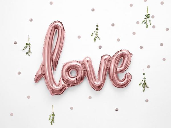 Balão Foil Love 73x59cm Rose Gold