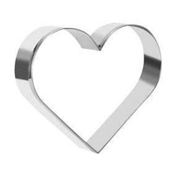 Aro Inox Coração 12x5cm