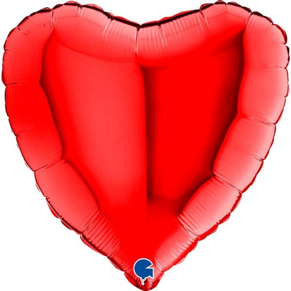 Balão Foil 91" Coração Vermelho