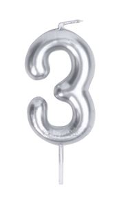 Vela Bend Prata Nº3