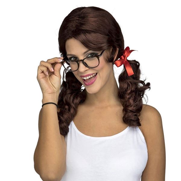 Peruca Colegial Castanha