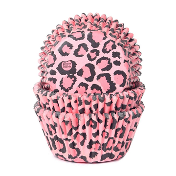 Cápsulas Cupcake Rosa Leopardo