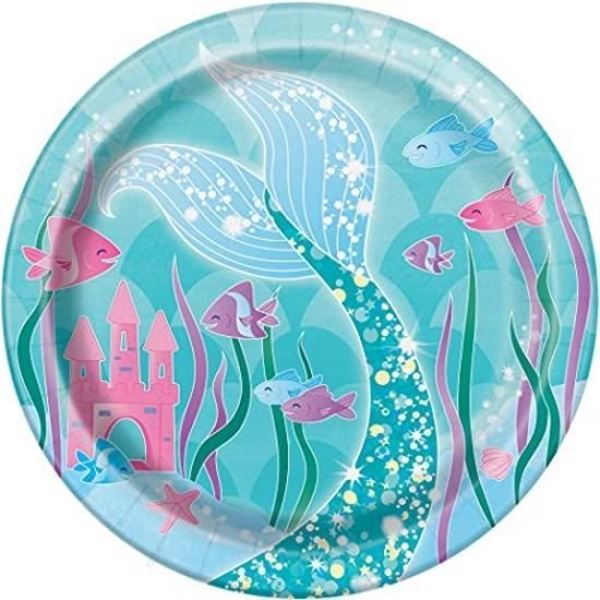 8 Pratos 18cm Sereia
