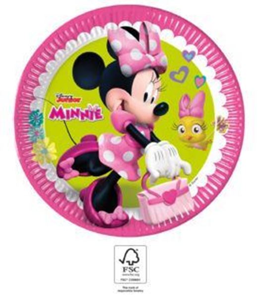 8 Pratos 23cm Minnie Helpers