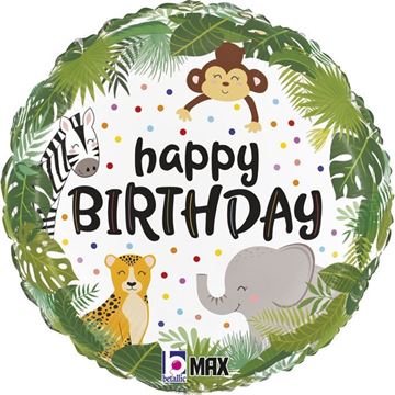 Balão Foil 18" Jungle Birthday