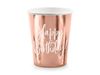 6 Copos Happy Birthday Rose Gold