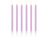 12 Velas Lilás 14cm