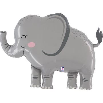 Balão Foil 44" Elefante Cinzento