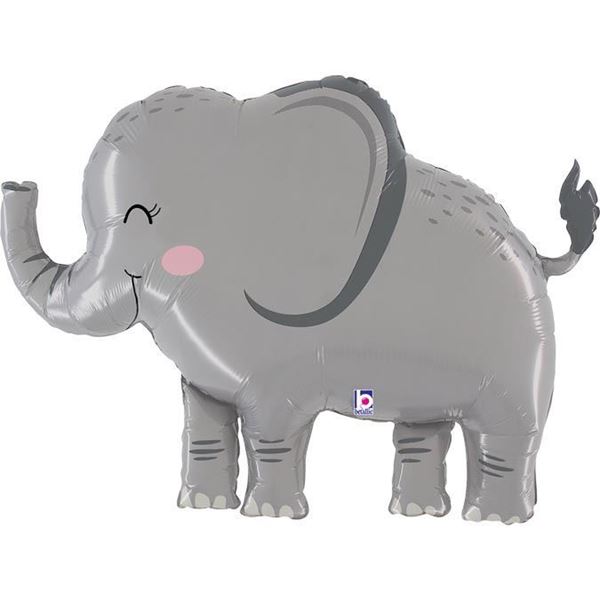 Balão Foil 44" Elefante Cinzento