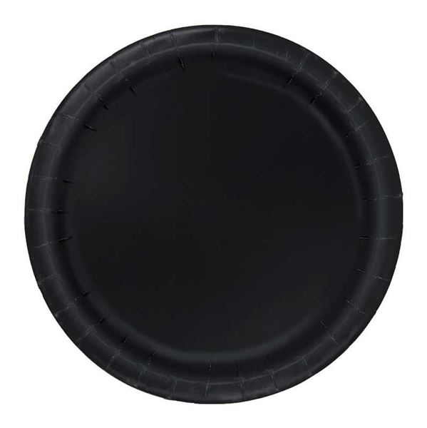 20 Pratos 17cm Preto