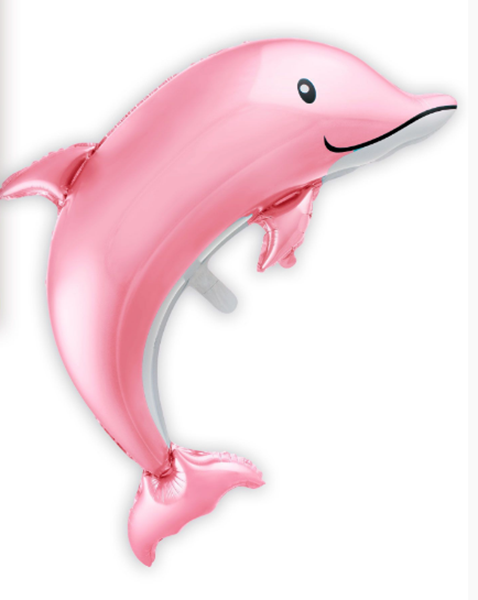 Balão Foil Golfinho Rosa 116cm