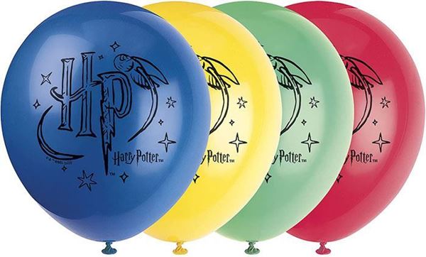 8 Balões Latex 12" Harry Potter Wizarding World