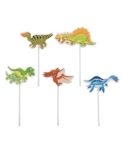 5 Topos De Bolo Dinossauros 11cm